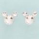 Crystal Mouse Earrings Bling Wedding Swarovski Bridal Earrings Mouse Jewelry