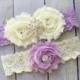 SALE Purple Garter Set, Lilac Garter, Purple Wedding Garter, Ivory Bridal Garter, Purple Lace Garter, Garter Wedding