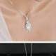 Pendant Bridal Necklace Swarovski Crystal Simple Wedding Necklace Vintage necklace Rhinestone Wedding jewelry RYAN PENDANT