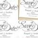 Simply Elegant Text-Editable Save the Dates: 5.5 x 4.25 - Instant Download