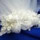 Beautiful Flower Girl Headpiece, Floral Comb with detachable Veils, First Communion veils