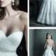 Strapless Sweetheart Lace Layered Ball Gown Wedding Dresses