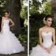 Beaded Sweetheart Wedding Dress with Tiered Ruffled Tulle Skirt