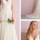 Straps A-line V-neck Wedding Dress with Illusion Back