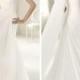 Exquisite Strapless Draped Wedding Dress with Flattering Lace-up Back