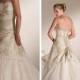 A Stunning Strapless Taffeta & Organza Wedding Dress
