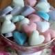 100 Heart Shaped Sugar Cubes in Mixed colours