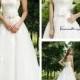 Attractive Organza Satin A-line Sweetheart Raised Waist Wedding Dress