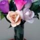 Wooden Rose Bouquet - Small 18 roses