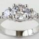 cz ring, cz wedding ring, cz engagement ring, cubic zirconia engagement ring, 3 stone ring, anniversary ring size 5 6 7 8 9 10 - MC1083541AZ
