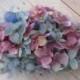 Mix Light Purple and Blue Hydrangea Hair Flower Comb -Weddings-