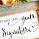 Please LEAF your signature sign (Stylish) (Frame NOT included)