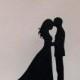 Wedding Cake Topper - Bride and Groom Wedding silhouette2