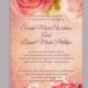 DIY Rustic Wedding Invitation Template Editable Word File Download Printable Vintage Invitation Boho Wedding Invitation Peonies Invitation