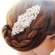 Swarovski Pearl Hair Comb, Bridal Hair Comb, Crystal Hair Comb, Pearl Wedding Hair Comb, Pearl Headpiece, Pearl Hair Accessories - CELIA