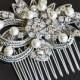 Bridal  COMB  with CREAM  Swarovski Pearls,Bridal comb,Bridal Hair comb,wedding comb,wedding hair comb , bridal head piece