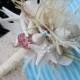 Go Natural Seashell Bouquet with Raw Silk and Lots of Sea Life