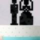 8-Bit Bride and Groom Cake Topper