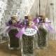 Lavender Wedding favors - glass wedding favor bottles- bridal shower, baby shower favors with personalized tags.