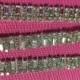 25 Inches Long Crystal Rhinestone Trim.DYI Embellishing  wedding sashes, headbands,  accessories,Belt, Bags, Garter, Clutch  and Jewellery.