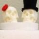 3D Bride and Groom Skull