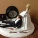Cake Topper Wedding Day Bride Groom Funny  Auto Mechanic Grease Monkey Themed Automotive Garage Shop Tools
