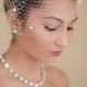 Birdcage Veil French Veiling with Dots Blusher Wedding Veil 11 Colors Available