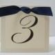 Table Numbers Wedding Layered Tent Design with Elegant Bow Prepared in your Wedding Decor Colors