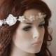 Wedding Hair vine, wedding Lace headband, Lace Bridal headband