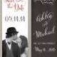 Save the Date Bookmark Chalkboard Save the Date Vintage Wedding Rustic Wedding