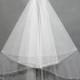 Elbow Length Bridal Veil, Bridal Veil Comb, Two Tier Bridal Veil, Bridal Veil with Crystals, Bridal Veil Fingertip, Ivory Wedding Veil/ V025