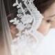 Delilah, Lace Mantilla Veil Available in Ivory, Mantilla Veil, Waist Veil, Fingertip Veil, Waltz Veil, Chapel Veil, Cathedral Veil