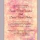 DIY Rustic Wedding Invitation Template Editable Word File Download Printable Peach Invitation Pink Invitation Vintage Floral Invitation