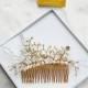 Accessories, heirloom, Bridal comb,Crystal Comb,gold comb, boho,fashion, hairpiece,vintage, gold plated, wedding accessory bridal hairpiece,
