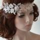 Rustic Lace Wedding Headband, Ivory Lace Headband, Bridal Hair Accessory, Rustic Wedding Hair Accessory