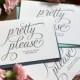 Will You Be My Bridesmaid Cards Funny Pretty Please Maid of Honor, Wedding Party- Pink Cute Card to Ask Bridesmaid, Bridesman (Set of 6)