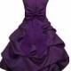 Purple Flower Girl Dress tiebow sash pageant wedding bridal recital children bridesmaid toddler childs 37 sizes 2 4 6 8 10 12 14 16 #808