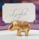 Gold Wedding Placecard Holders (Set of 12 Gold Wedding Favors; Elephant Wedding Decor