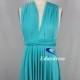 Bridesmaid Dress Infinity Dress Blue Floor Length Wrap Convertible Dress Wedding Dress