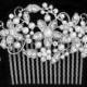 SALE SWAROVSKI crystal pearl bridal head piece