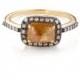 Rough Cut Diamond Ring - Honey Color - 1.90ctw -  LAST ONE, SALE!