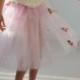 Pink Fairy Costume Skirt and Hairband for Flower Girls, Woodland Wedding, Fairy Costume in Organza & Tulle