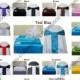Set 12"x108" Satin Table Runner and 6"x108" Satin Chair bow For Wedding Party Banquet 20+ colors
