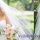 2 tiers fingertip length tulle veil, simple blusher tulle veil, tulle wedding veils, tulle bridal veils in many colors for your choice