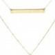 Geographic Coordinate necklace. Jessica 2.25 inch bar