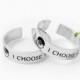 I Choose You Ring Stainless Steel Couple Ring Engagement Ring I Choose You His & Her Promise Ring 