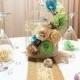 Floral birdcage, Birdcage wedding centerpieces, Mint green paper flower birdcage decor, Champagne Reception table decor, Bridal shower decor