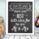 Date Jar Sign Chalkboard Printable 8x10 PDF Instant Download Rustic Shabby Chic Woodland
