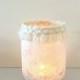 Mason Jar candle, Mason Jar, Mason jar lamp, Rustic  wedding light, Wedding centerpiece, Gift idea, Home decor, Mason jar with candle