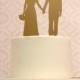 Custom Silhouette Wedding Cake Topper -  Personalized with YOUR OWN Silhouettes